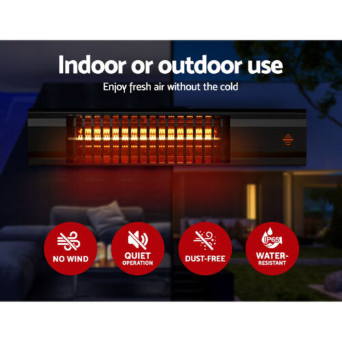 Devanti 2000W Electric Strip Infrared Radiant Heaters With Remote control. - Picture 7 of 9