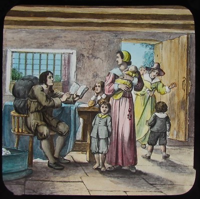 Glas Magic Laterne Dia THE PILGRIMS PROGRESS NO4 C1890 VIKTORIANISCHE ZEICHNUNG