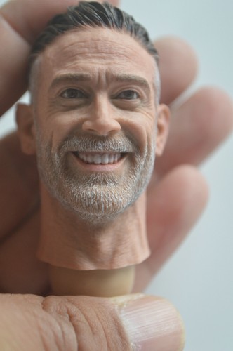 1/6 Negan Jeffrey Dean Morgan Kopfskulptur für 12 Zoll heißes Spielzeug coo männliche Figur Körper - Bild 6 von 7