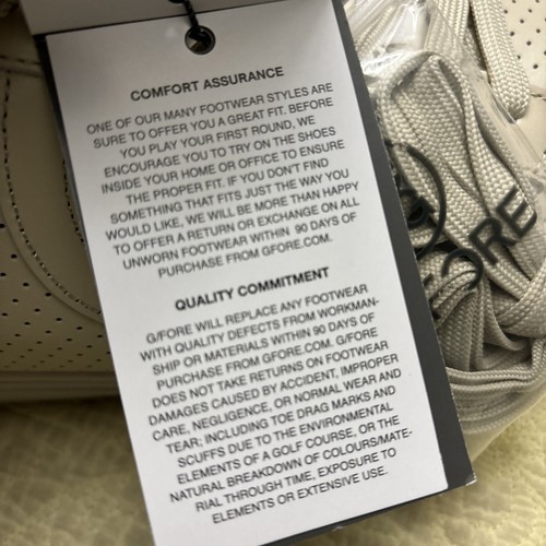 NWOB G/Fore Perforated Disrupter Golf Shoes Size 13.5 Color Stone G4MS23EF20 - Picture 8 of 18