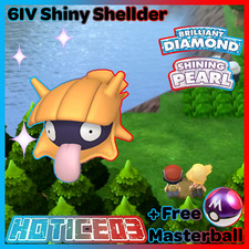 6IV Shiny Shellder Pokemon Brilliant Diamond Shining Pearl