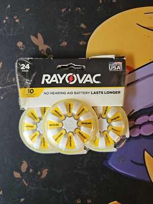 Rayovac Size 10 Hearing Aid Batteries 24pk
