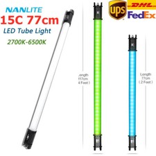 2PCS NANLITE Pavotube 15C 77cm LED Video Light Tube 2700K-6500K RGBW APP control