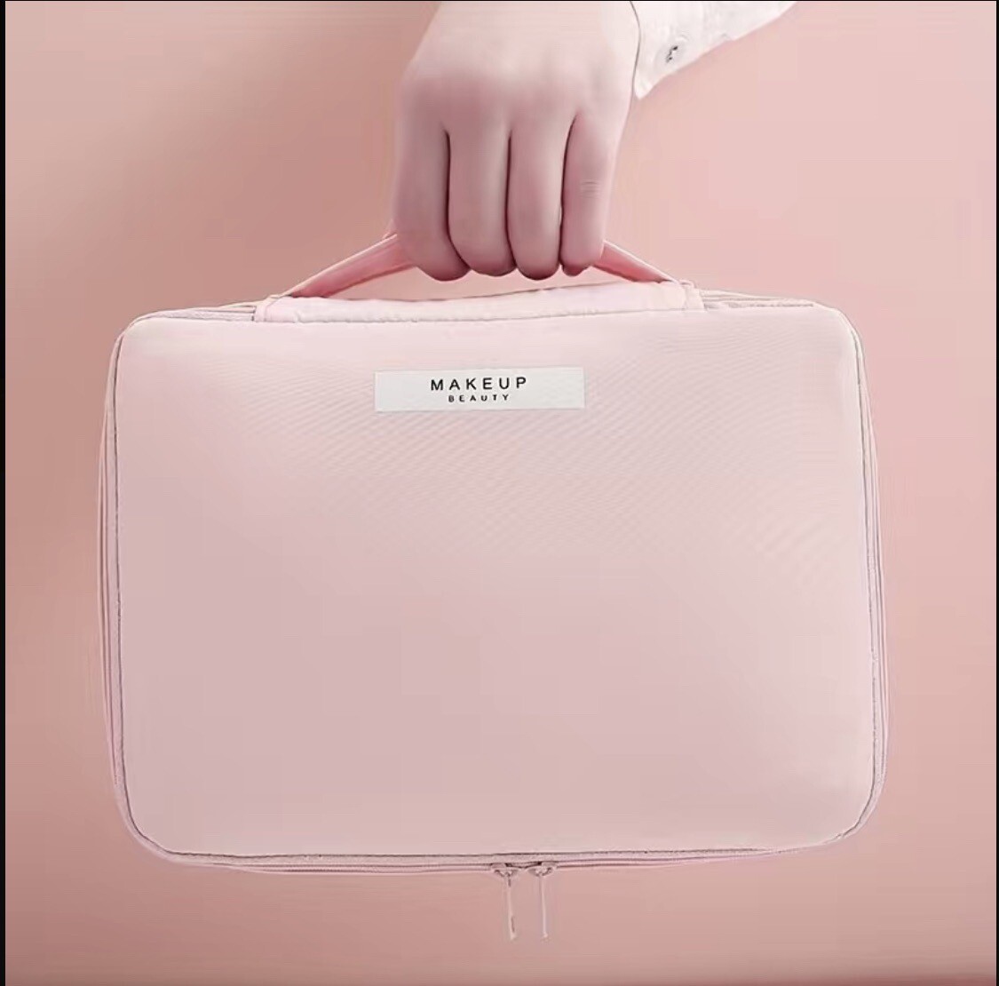 Set 2 Borsette Per Trucco Da Viaggio - Organizer Portatile Con Tante Tasche - Foto 11
