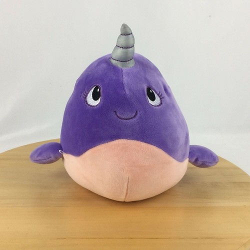 Peluche avventura animale Narwahl peluche viola rosa unicorno balena 2020 - Foto 2 di 8