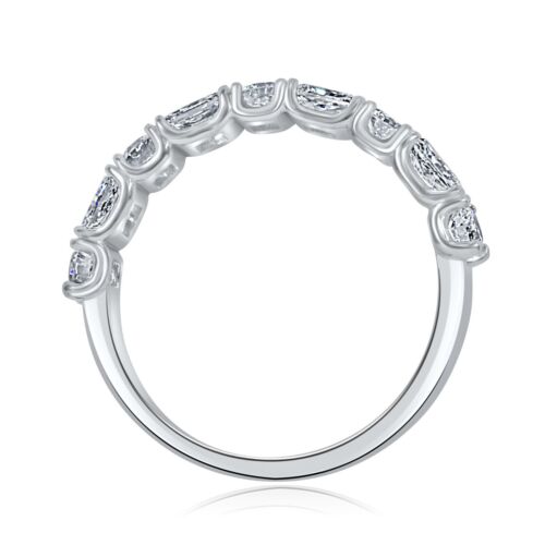 1,30 ct rond et radiant en laboratoire cultivé diamant alternatif or 14 carats - Photo 7 sur 12