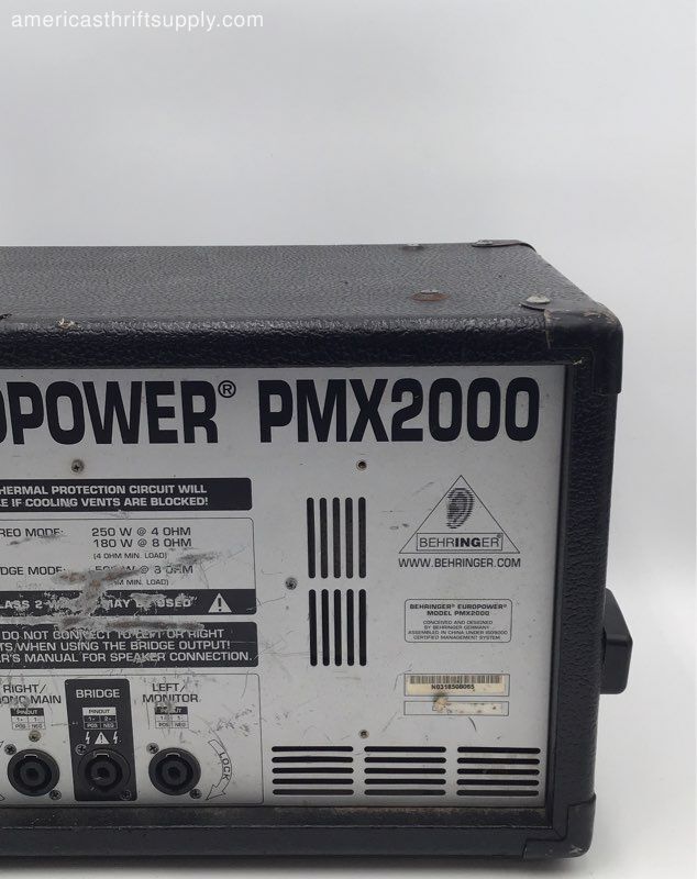 Behringer Europower PMX2000 2x250Watt Stereo Powered Mixer eBay