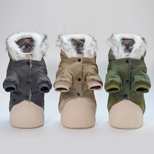 Winter Small Pet Dog Hoodie Down Jacket Puppy Warm Coat French Bulldog Clothes🎀 - Picture 2 of 19