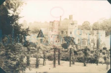 1939 Original Photo Compton Wynyates House from gardens Warwickshire 3x2"