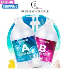 1 Gallon Epoxy Resin Kit- 2 Part Ultra Crystal Clear Resina Epoxica- High Gloss