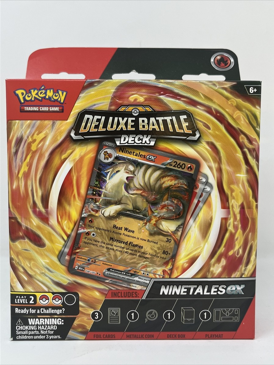 ポケカ　BOX Pokemon Deluxe Battle Deck NINETALES ex Factory Sealed Box Ready