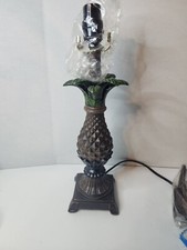 Large Pineapple Table Lamp.Tropical Decor 25" Great condition free shipping 