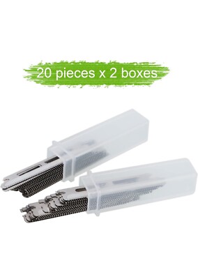 20 Replacement Blades For Tweezerman Dermaplaning Tool For Eyebrow Facial Razor