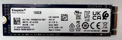 Kingston 128GB SSD M.2 2280 SATA Solid State Drive RBU SNS8350DES3/128GP 9997272