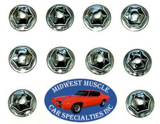 Ford Lincoln Mercury 6-32 Fender Quarter Trunk Trim Clip Molding Nuts 10pcs J
