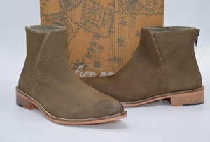 taupe flat boots