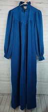 Vintage Gillian O'Malley Velour Cottagecore Partial Zip Robe w/ Pockets, Sz. S