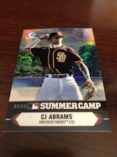 2021 Bowman Chrome 2020 Summer Camp  #SC-30 CJ Abrams Padres *Mint* Qty