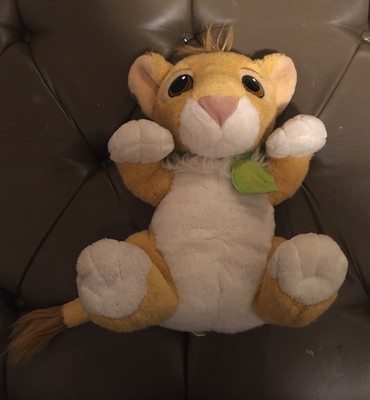Vintage Authentic Disney's The Lion King Talking Simba Mattel 1993 Plush Toy | eBay
