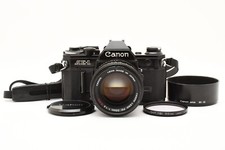 Canon AE-1 Black SLR 35mm Film Camera FD 50mm F/1.4 S.S.C Exc  JAPAN E2394