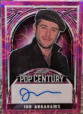 JON ABRAHAMS 2024 Leaf Pop Century AUTO PINK KALEIDOSCOPE SP #7/7 House Of Wax