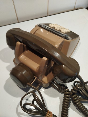 Téléphone Fixe Vintage À Touches Socotel S63 1983 Bel État Semble Fonctionner - Photo 3/8