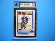 1986/87 O-PEE-CHEE NHL HOCKEY CARD #174 RUSS COURTNALL ROOKIE KSA 8.5 NM/MT+ OPC