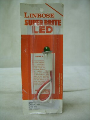 LINROSE - LED 24V AC/DC - 1/2'' Diameter B1091M5-24V - Green Super-Brite LED