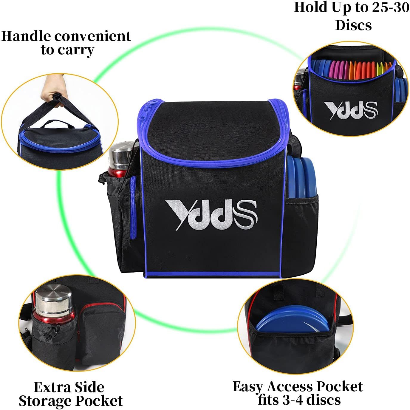 Disc Golf Set with Bag 12 PCS Flying Disc Golf Discs for Beginner