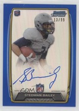 2013 Bowman Rookie Chrome Refractor Blue 13/99 Stedman Bailey #RCRA-SB Auto 0b5