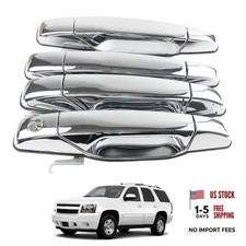 Exterior Chrome Door Handle Compatible with 07-14 GMC Chevy