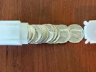 1964 Kennedy Halves BU Roll 20 Coins 90% Silver Brilliant Uncirculated with tube