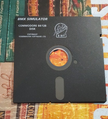 BMX Simulator (Codemasters 1988) Commodore 64 (Disk) works 8-bit classic