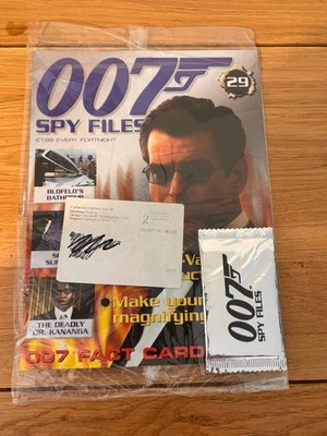 Vintage James Bond 007 Spy Files Magazine Plus Card Pack Still Sealed Issue #29