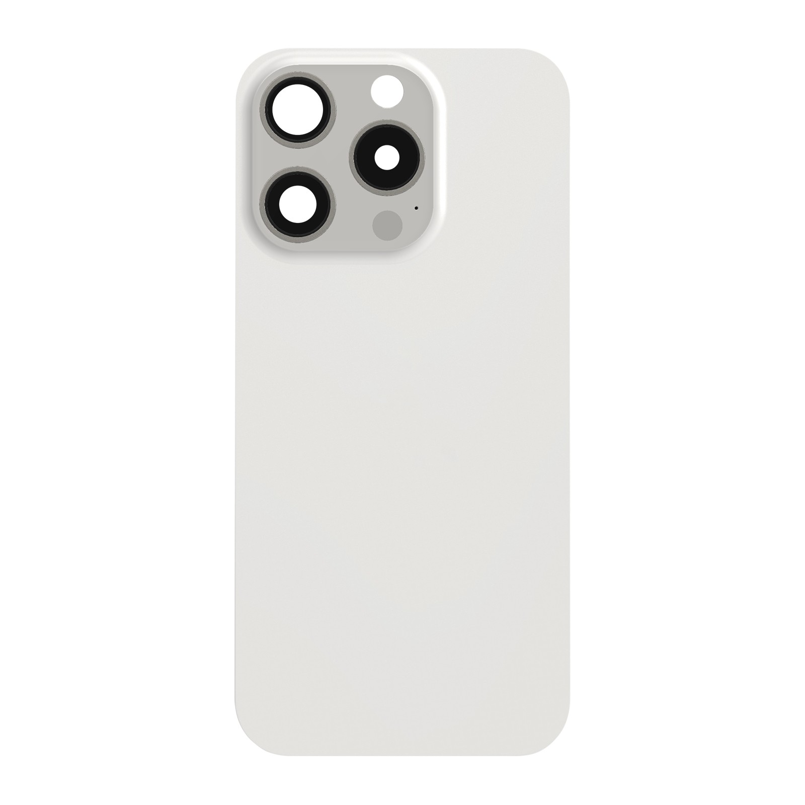 Vitre arrière iPhone 15 Pro Max Blanc Clappio de remplacement