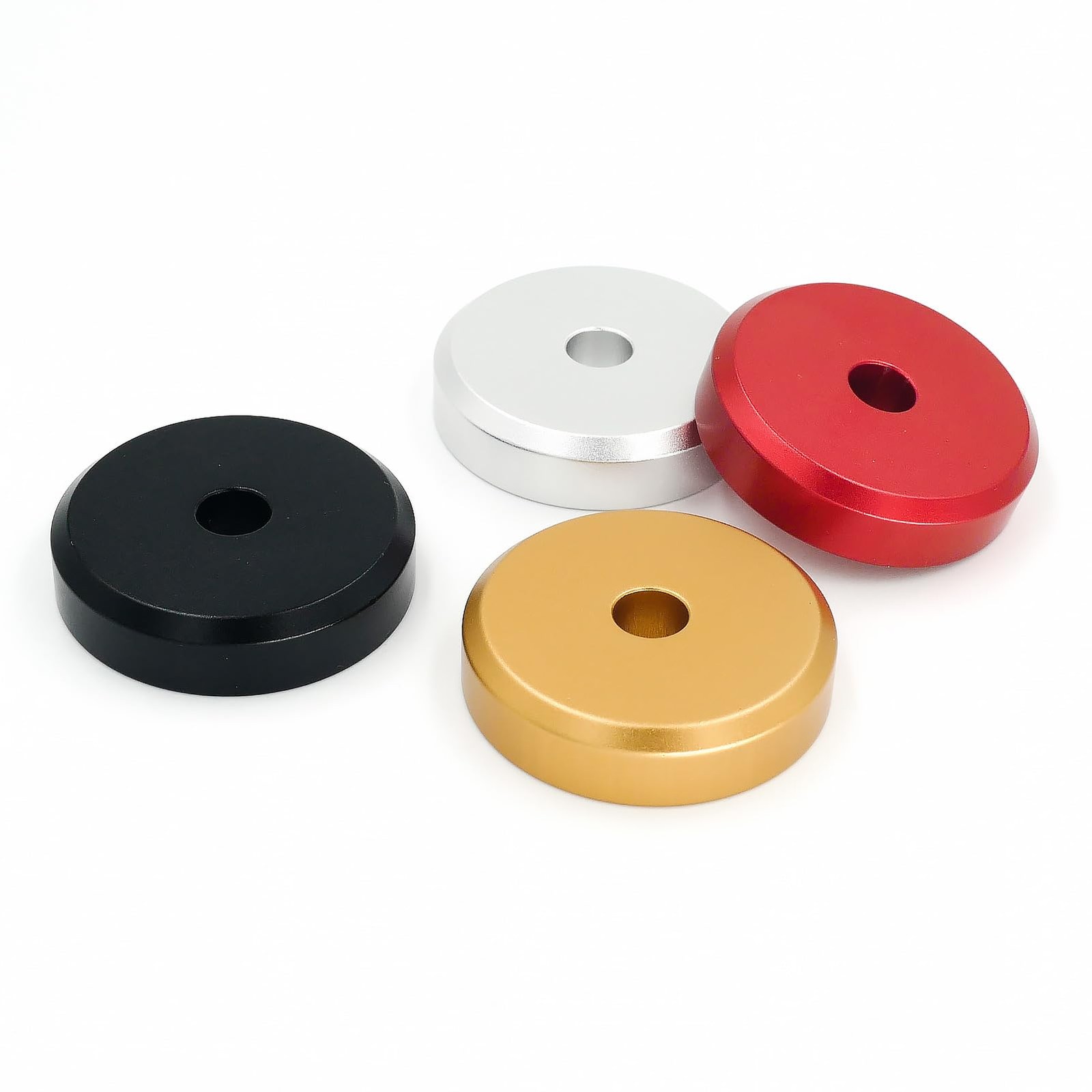 45 Record Adapter Aluminum 45 RPM Adapter for Record Player Silver