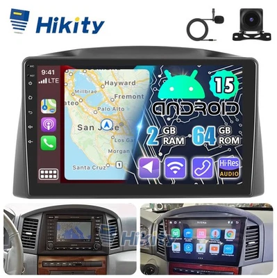 HIKITY Carplay Android Radio GPS Navigatore Telecamera per Jeep Grand Cherokee 3 WH,WK 2005-2007