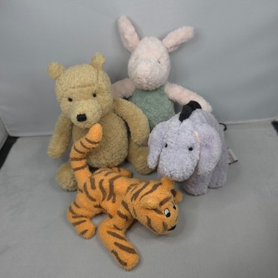 Disney Gund Winnie Puuh & Freunde - Set mit vier Figuren - flauschige Beanie Plüsch