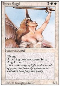 Magic/MTG Serra Angel 3ED- Uncommon Englisch Poor