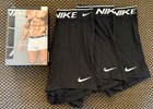 Nike Men's Boxer Shorts Underwear 3 Pack, Black, Size Large 