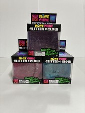 Nee Doh Nice Cube Ice Glitter Glow Stress Fidget Toy Solid Squish Sensory Cube