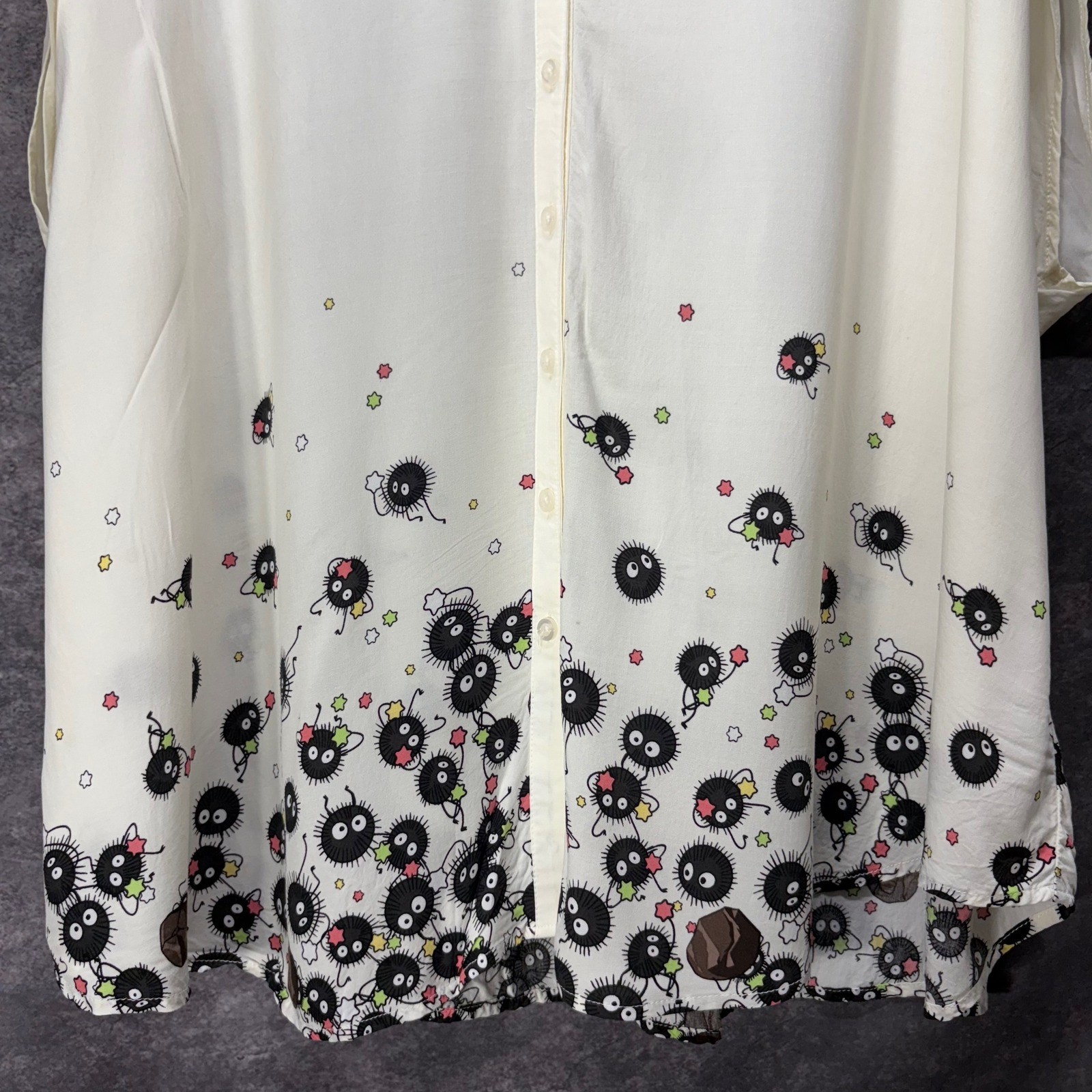 Her Universe Studio Ghibli Spirited Away Soot Sprite Button-Up Plus Size 5 5X