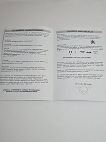 Warrior Vectrex Game with Custom Box and Overlay (Black Cart)