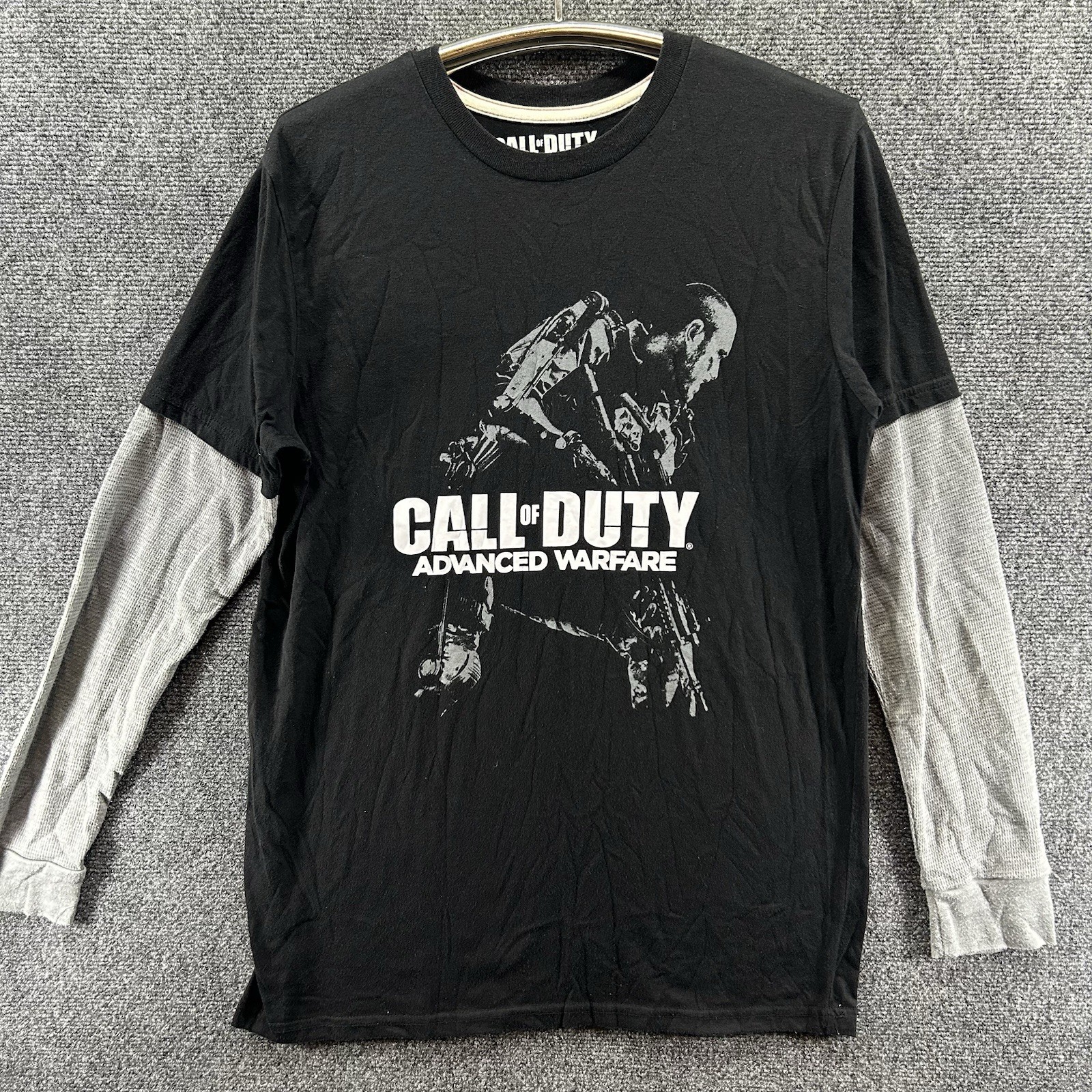 Call Of Duty Advanced Warfare Layered Thermal L/S T-Shirt Small Y2K Grunge Gamer
