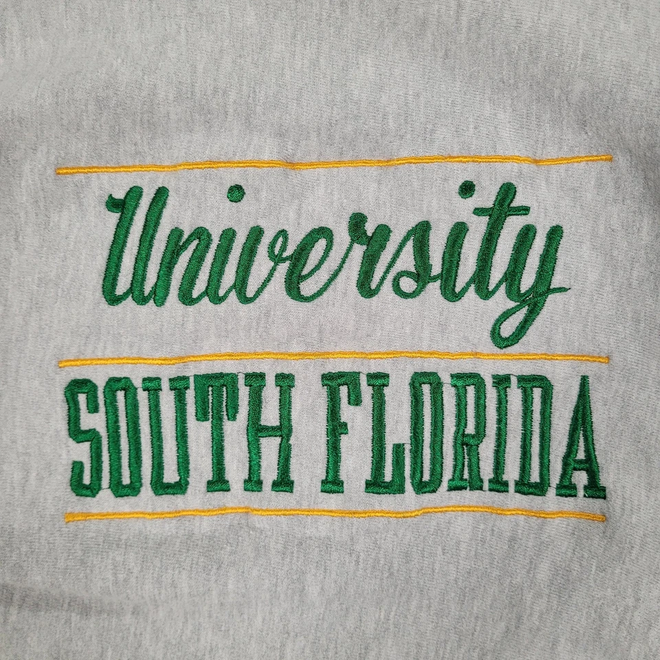 Vintage Champion Reverse Weave Sweatshirt Mens Large Gray NCAA USF College - Image 3 of 4