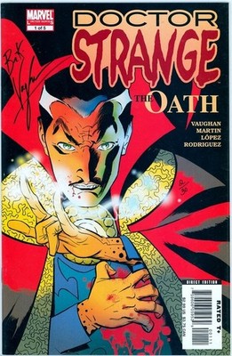 DOCTOR STRANGE THE OATH #1 DYNAMIC FORCES SIGNED VAUGHAN DF COA #2 MARVEL COMICS