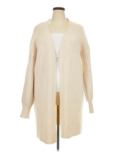 Glitzy Girlz Women Ivory Cardigan 3X Plus