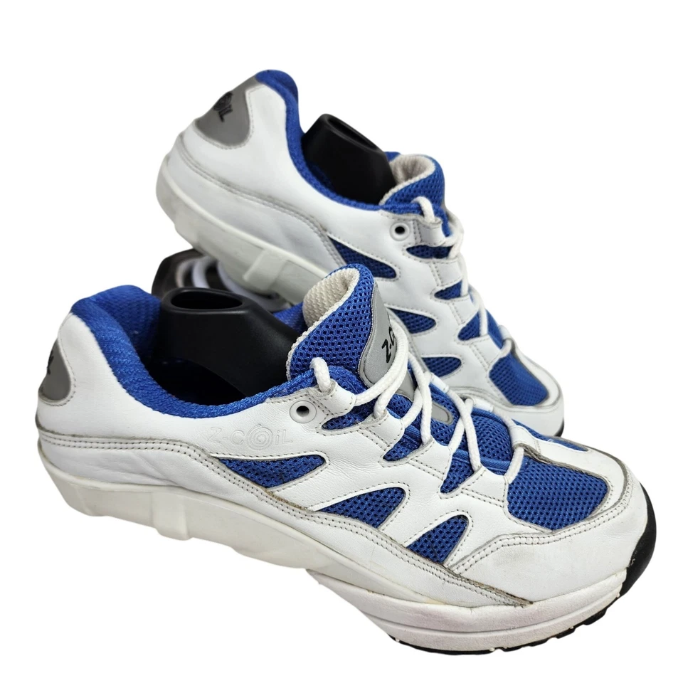 Zapatillas Z-Coil para mujer blancas y azules con tacón de primavera talla W8 Foto 2 de 4