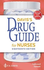 Davis's Drug Guide for Nurses by April Hazard Vallerand PhD RN FAAN