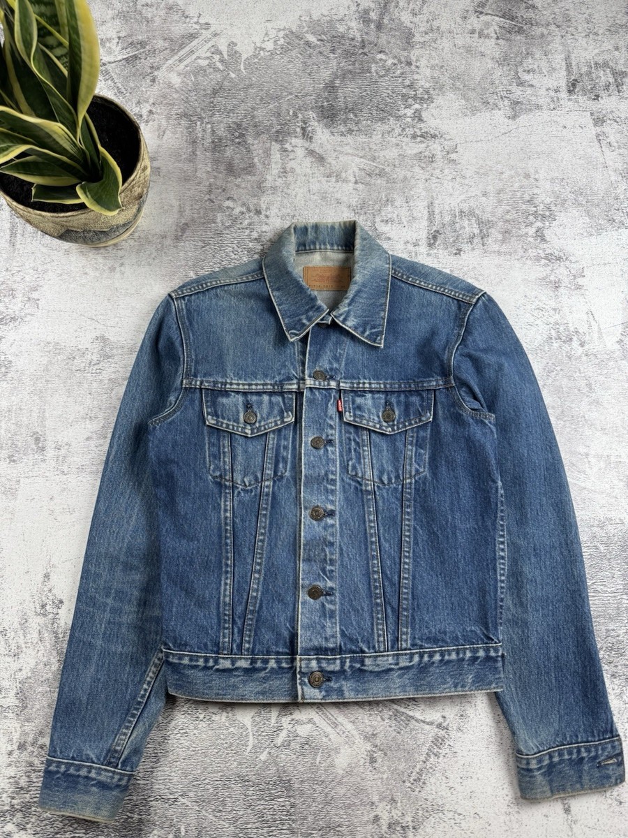 Vintage Levi's 90S USA Trucker Denim Jeans Button Jacket 70506